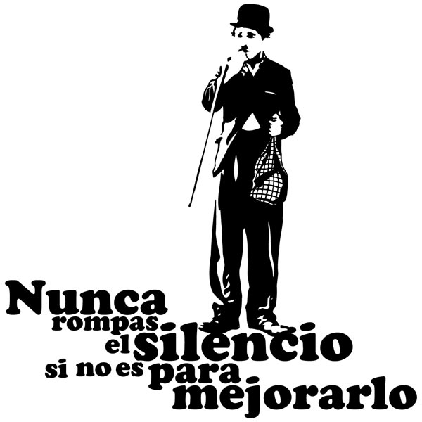 Stickers muraux: Charlot silencio