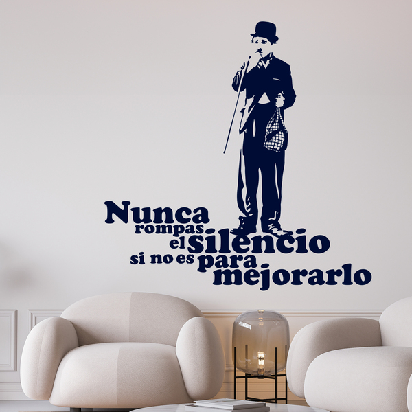 Stickers muraux: Charlot silencio