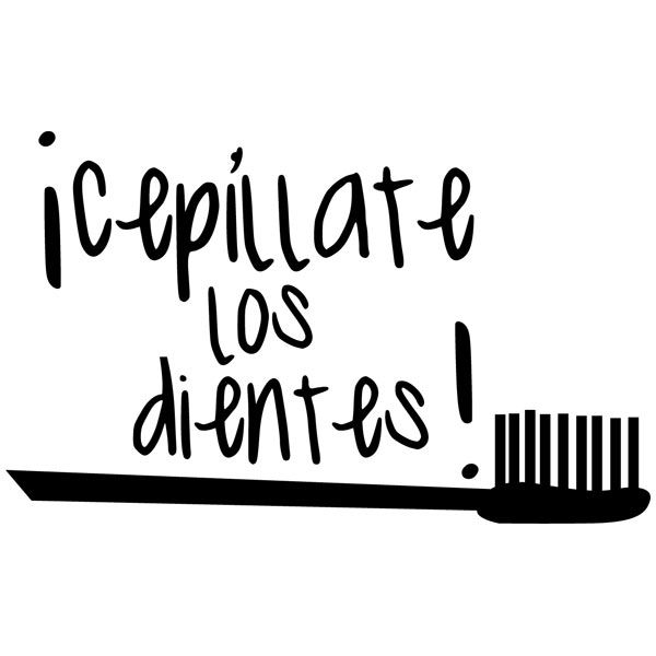 Stickers muraux: Cepillate Dientes