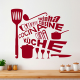 Stickers muraux: Cuisine en Langues 4