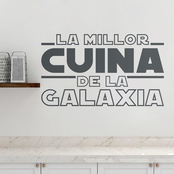 Stickers muraux: La meilleure cuisine de la galaxie en catalan