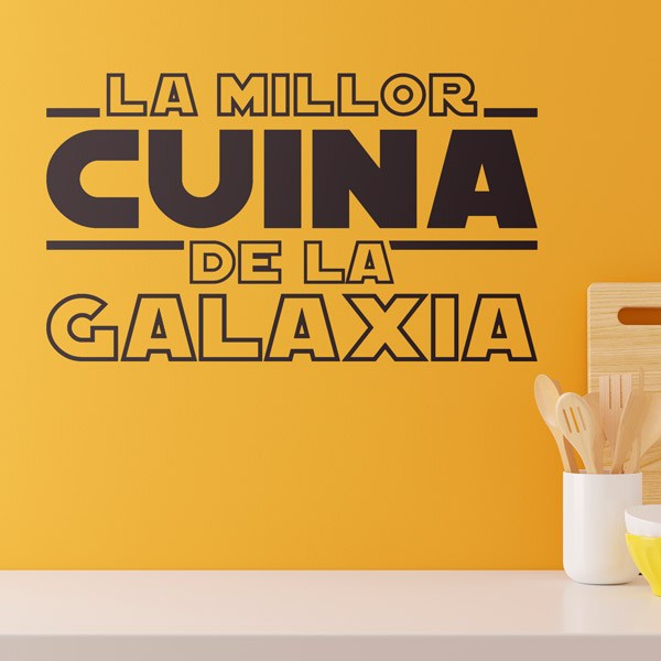 Stickers muraux: La meilleure cuisine de la galaxie en catalan