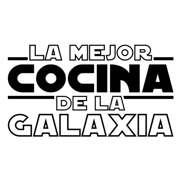 Stickers muraux: La Meilleure Cuisine de la Galaxie en Espagnol