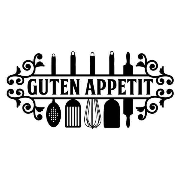 Stickers muraux: Bon Appétit en Allemand