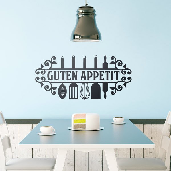 Sticker mural Bon Appétit - Déco cuisine, Restaurant, Salon de