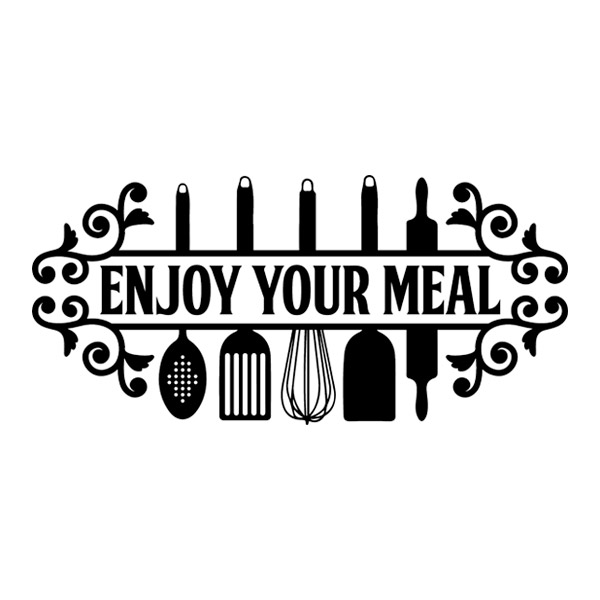 Stickers muraux: Bon Appétit en Anglais