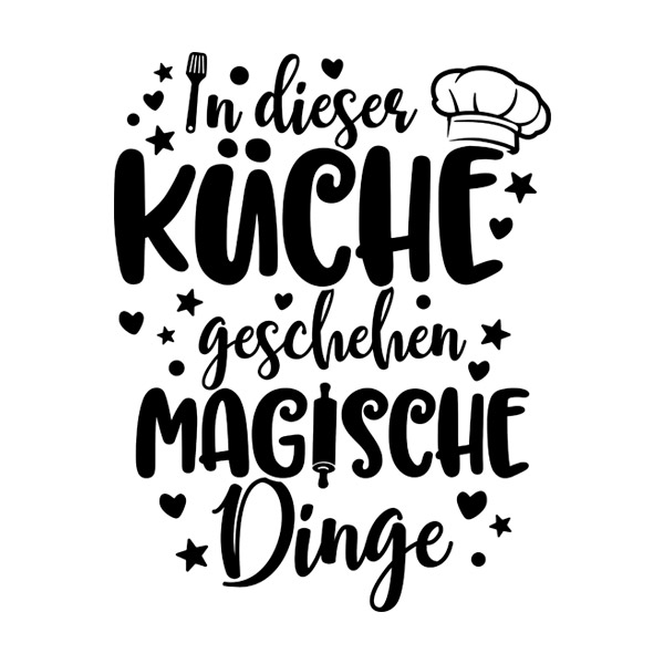 Stickers muraux: Cuisine Magique en Allemand
