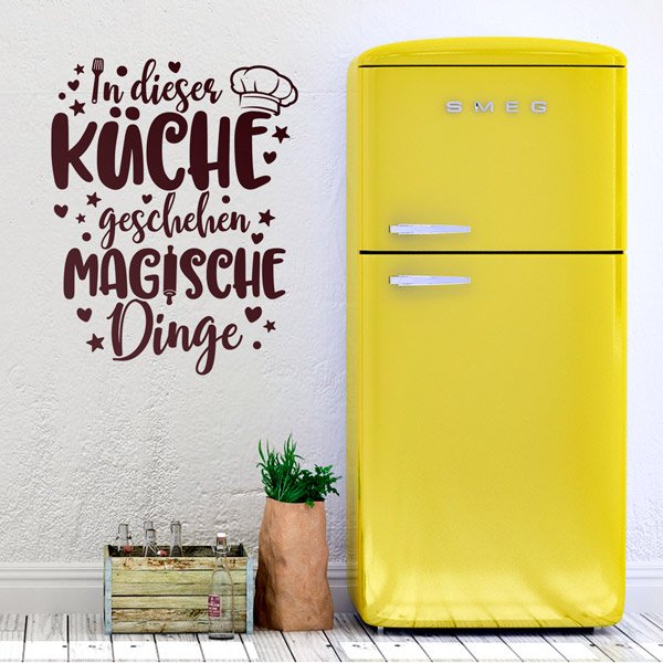 Stickers muraux: Cuisine Magique en Allemand