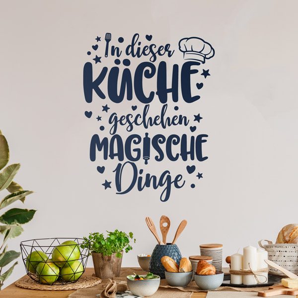 Stickers muraux: Cuisine Magique en Allemand