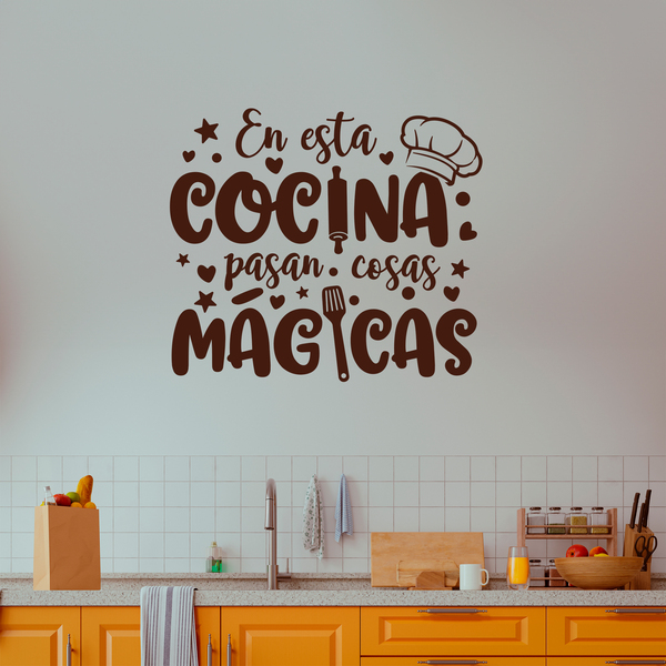 Stickers muraux: Cuisine Magique en Espagnol