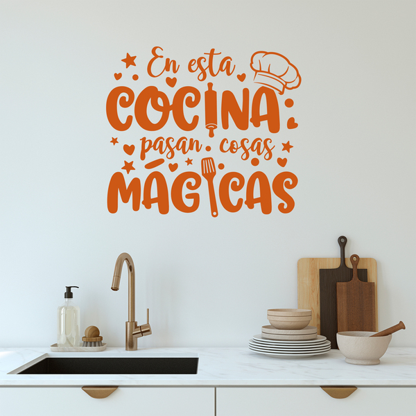 Stickers muraux: Cuisine Magique en Espagnol