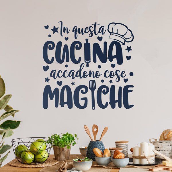 Stickers muraux: Cuisine Magique en italien