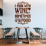 Stickers muraux: I cook with wine 2