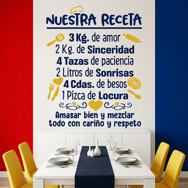 Stickers muraux: Notre Recette Multi
