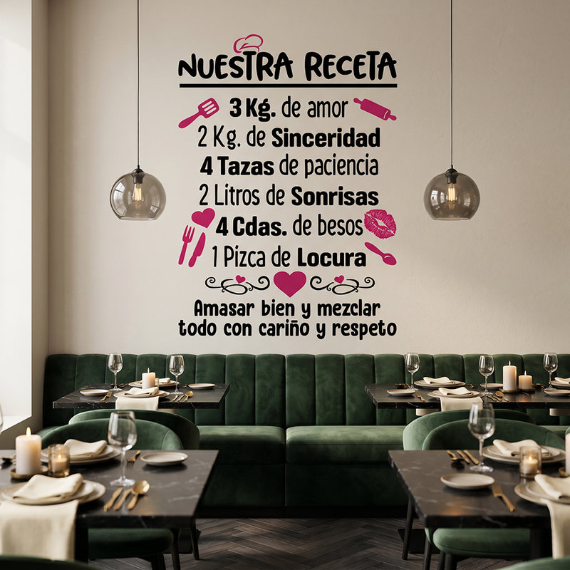 Stickers muraux: Notre Recette Multi