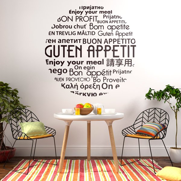Stickers muraux: Bon appétit en Allemand II