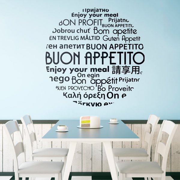 Stickers muraux: Bon appétit en italien II