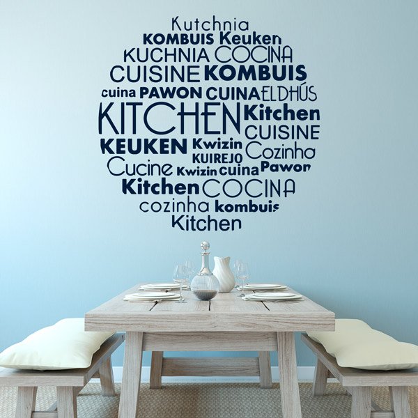 Stickers muraux: Langues de cuisine en anglais