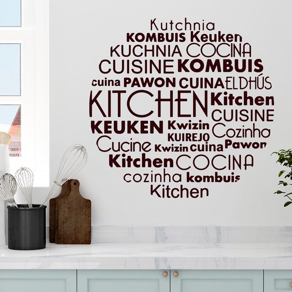 Stickers muraux: Langues de cuisine en anglais
