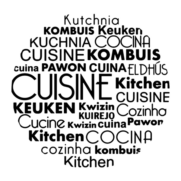 Stickers muraux: Langues de cuisine