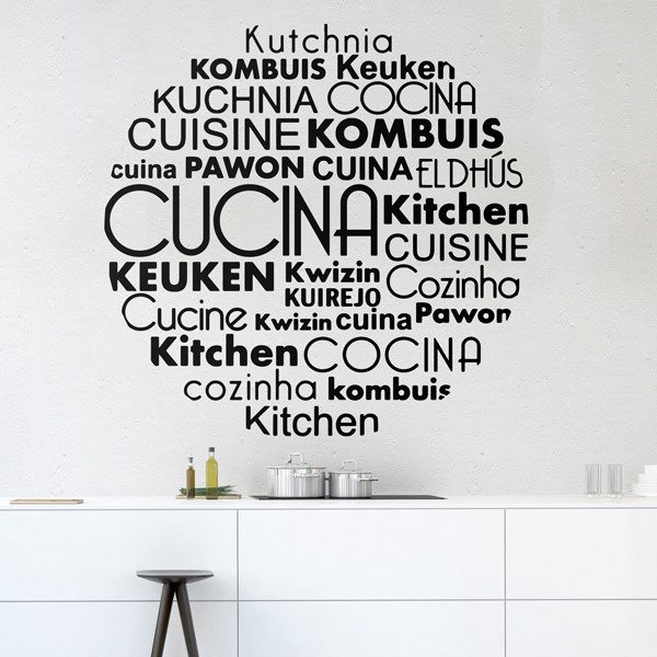 Stickers muraux: Langues de cuisine italienne