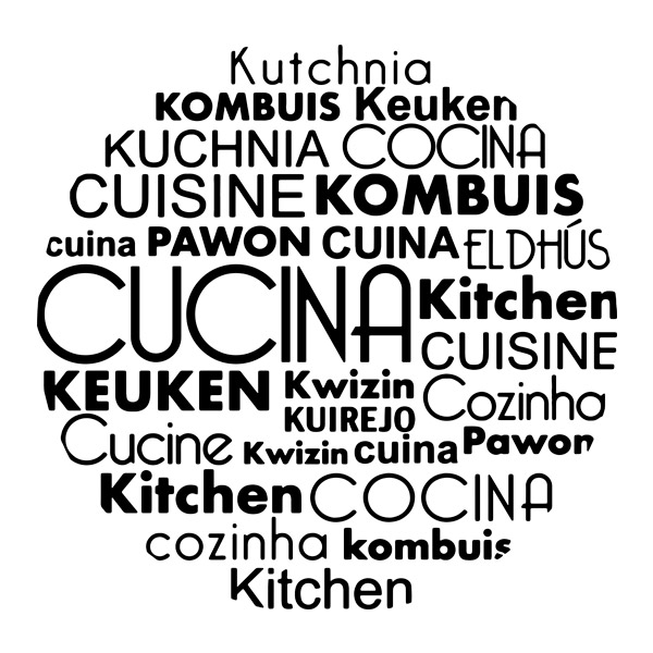 Stickers muraux: Langues de cuisine italienne