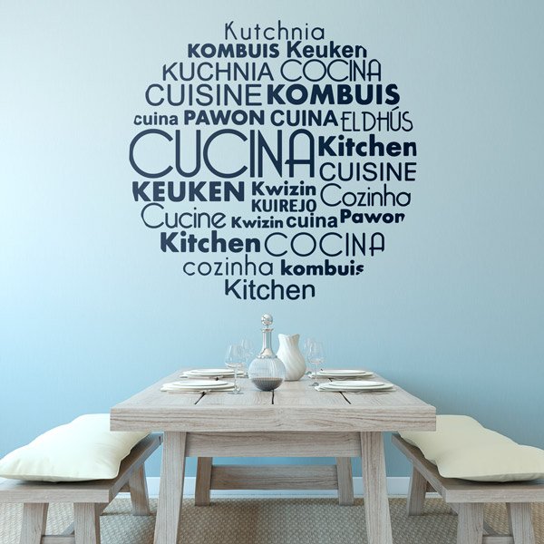 Stickers muraux: Langues de cuisine italienne