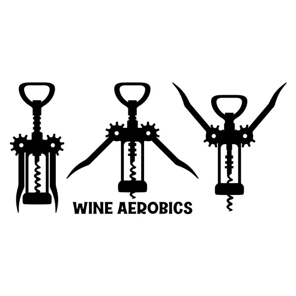 Stickers muraux: Wine Aerobics