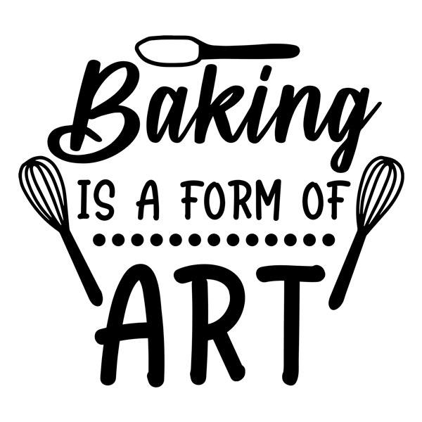 Stickers muraux: Baking is a form of art
