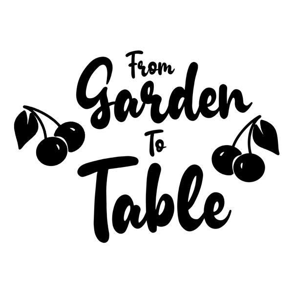 Stickers muraux: From garden to table