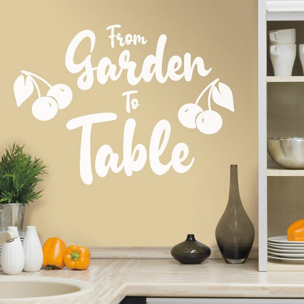 Stickers muraux: From garden to table