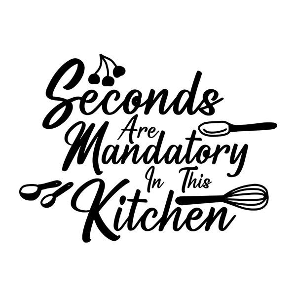 Stickers muraux: Seconds are mandatory in this kitchen