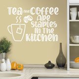 Stickers muraux: Tea and coffee are staples in the kitchen 2