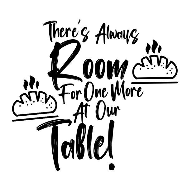 Stickers muraux: There´s always room for one more at our table