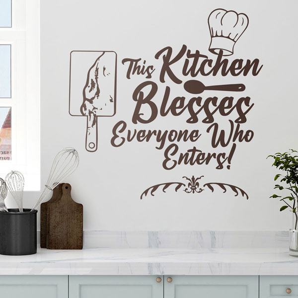 Stickers muraux: This Kitchen blesses everyone who enters