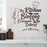Stickers muraux: This Kitchen blesses everyone who enters 2