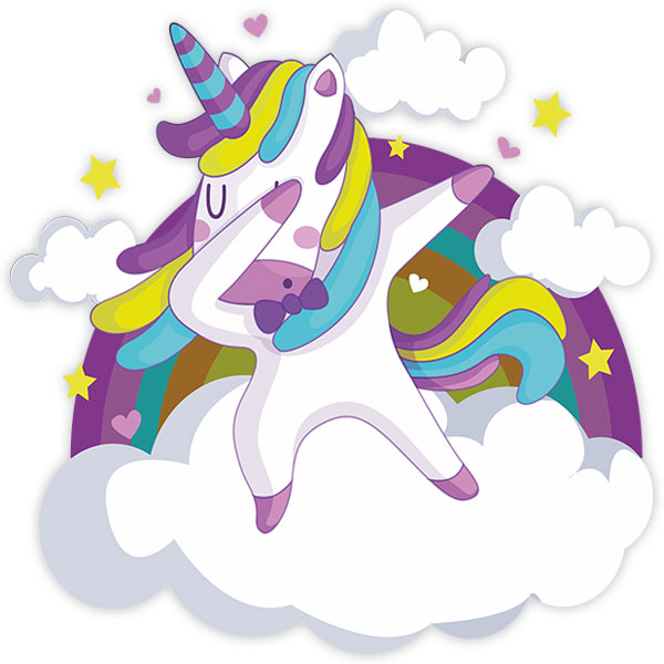 Stickers muraux: Danse de licorne