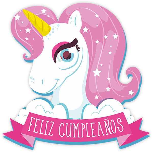 Stickers muraux: Joyeux anniversaire en espagnol
