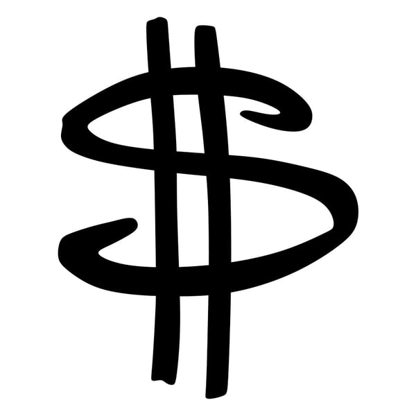 Autocollants: Doodle Graffiti Symbole Dollar