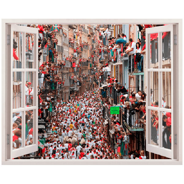 Stickers muraux: Courir à San Fermín