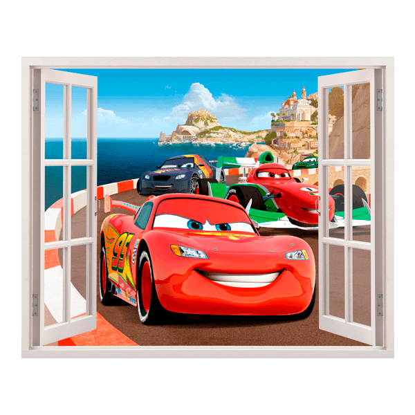 Stickers pour enfants: Fenêtre voitures en Italie