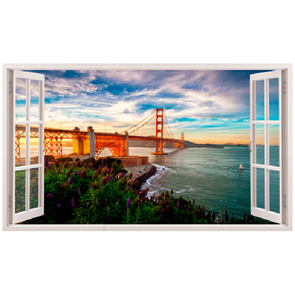 Stickers muraux: Panoramique Golden Gate