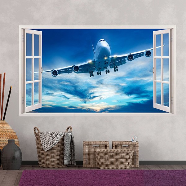 Stickers muraux: Avions commerciaux