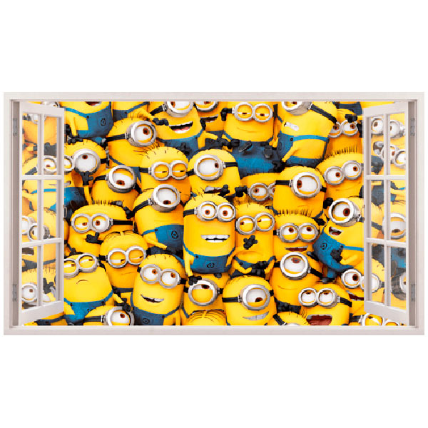 Stickers muraux: Des milliers de Minions