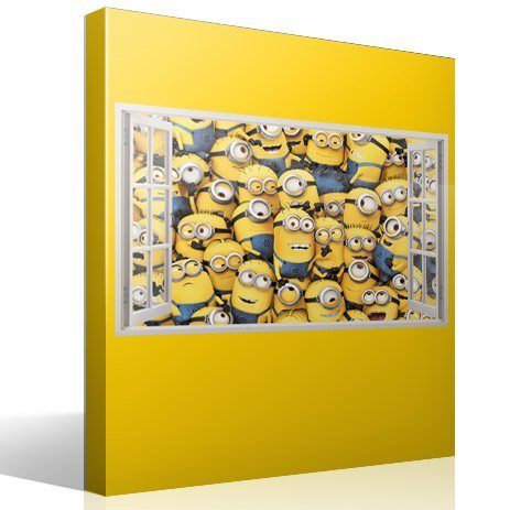 Stickers muraux: Des milliers de Minions