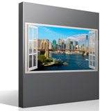 Stickers muraux: Skyline panoramique New York 4