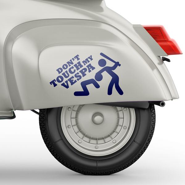 Autocollants: Dont Touch my Vespa