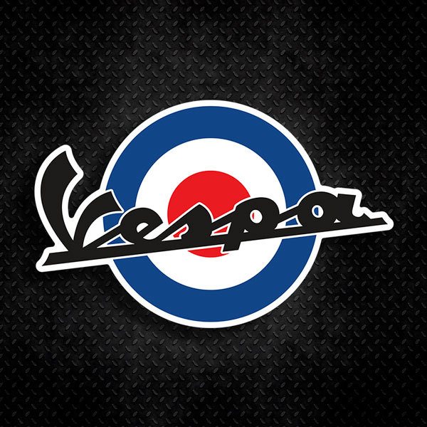 Autocollants: Vespa C&iacute;rculo Bleu