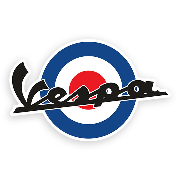 Autocollants: Vespa C&iacute;rculo Bleu