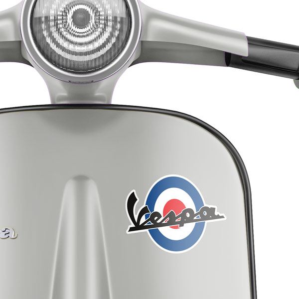 Autocollants: Vespa Circle Bleu